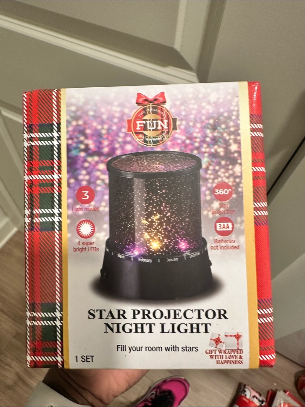Star Projector Night Light - Black